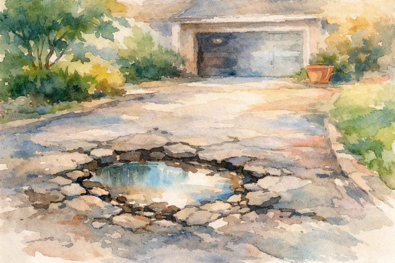 What Causes Potholes in Driveways?