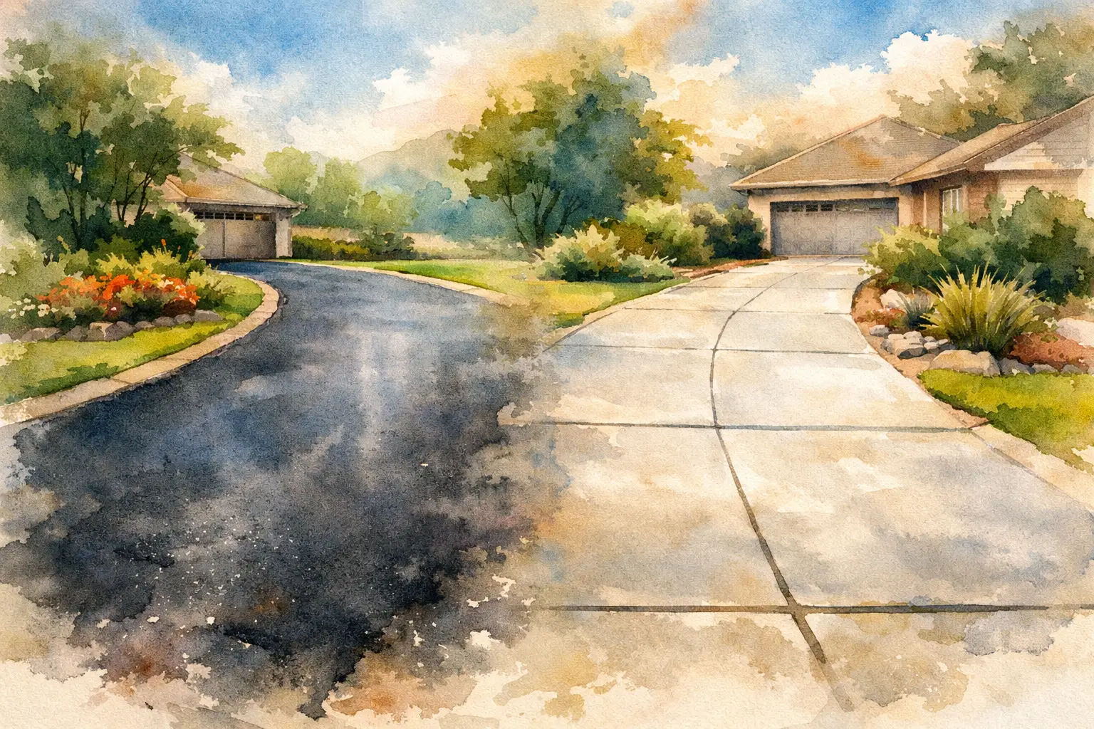 Asphalt or Concrete Driveway: Which Wins?