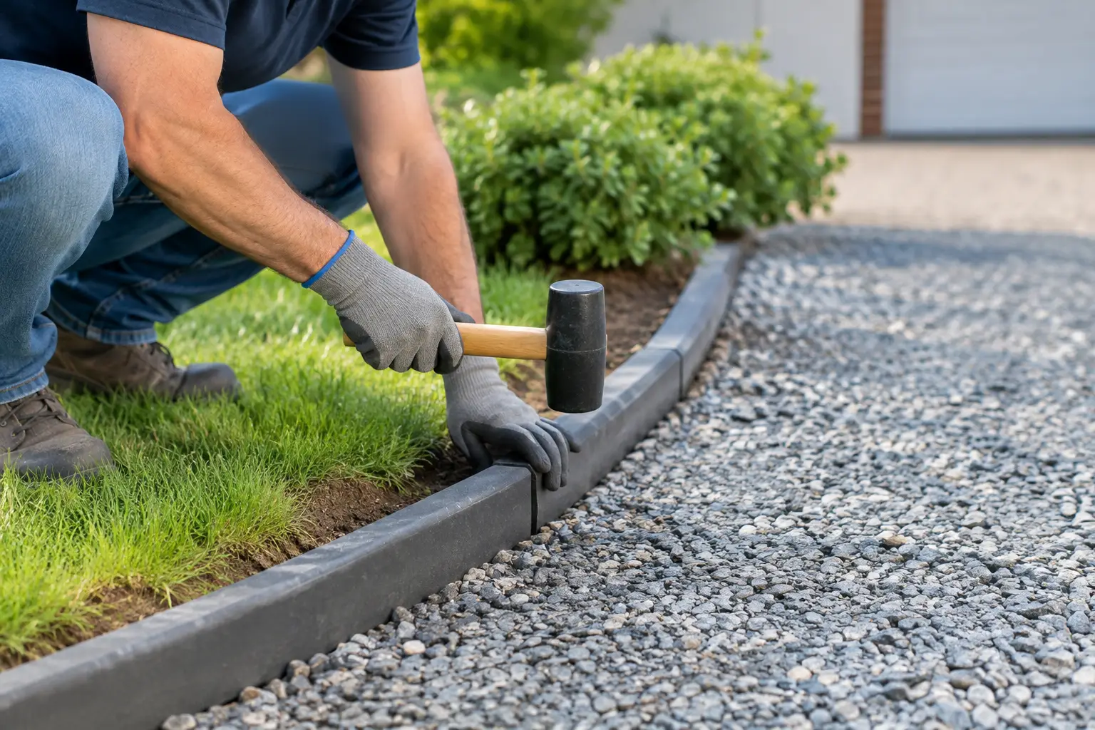 Repairing Loose Driveway Edging Properly