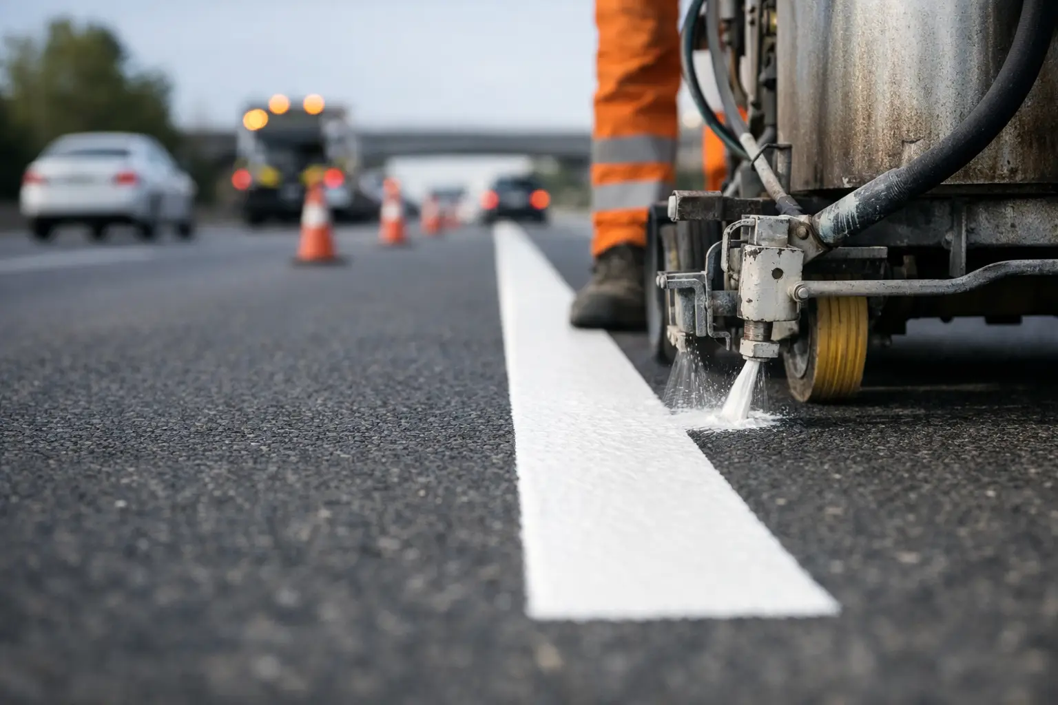 Road Marking Paint That Lasts on Busy Sites